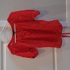 Red Lace Shirt